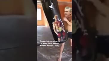 Newsom “fighting” Trump—the Perfect Mataphor Video