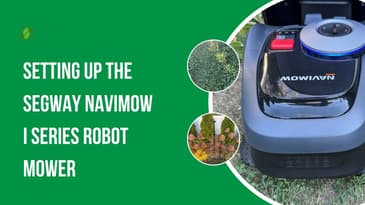 Setting up the Navimow i Series Mower on the lawn