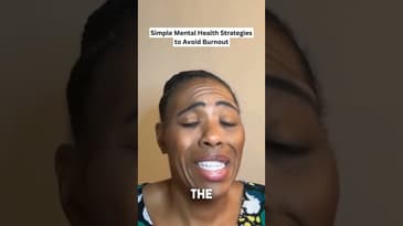 Simple Mental Health Strategies to Avoid Burnout #youtubeshorts #fyp