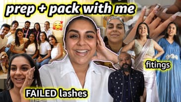 PREP & PACK WITH ME FOR A DESTINATION WEDDING! ⛰ 🧳 | Aanam C