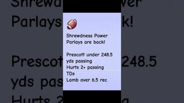 Shrewdness Power Parlays are Back!!!  #sportsbetting #nfl #eagles #cowboys