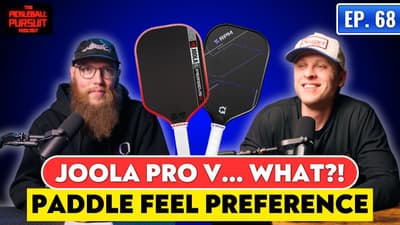 Joola Pro V Thoughts, RPM Q2, Preferred Paddle Feel