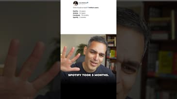 How Much Time did the BEST TECH APPS take to reach their FIRST MILLION USERS? | Warikoo #shorts