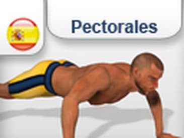 Ejercicio muscular " Flexiones de brazo en el suelo " para pectorales