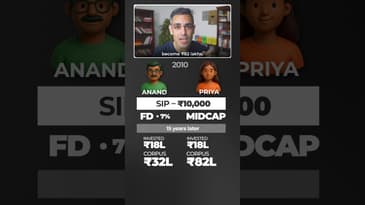 FD vs Mid Cap 150 - SHOCKING DIFFERENCE! | Ankur Warikoo #shorts