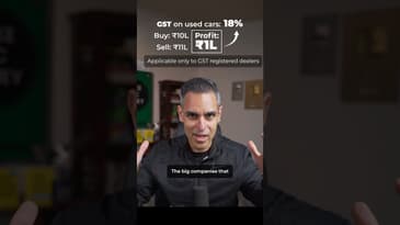 Used CARS pe 18% GST! Kya second-hand gaadiyan hongi MEHENGI?! | Ankur Warikoo #shorts
