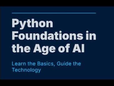 📖 Python Foundations in the Age of AI: Learn the Basics, Guide the Technology
