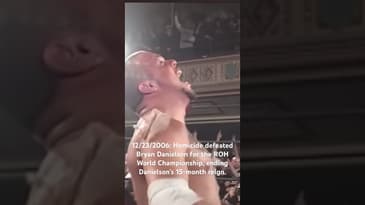 12/23/2006 Homicide defeated Bryan Danielson for the ROH World Championship, ending a 15 month reign