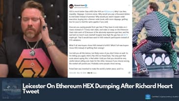 Leicester On #Ethereum #HEX Dumping After #RichardHeart Tweet