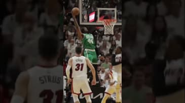 Robert Williams throws down INSANE alley oop from Jayson Tatum #nba #celtics #dunks