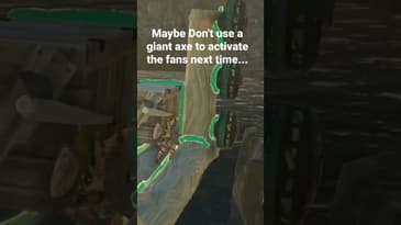 This didn't quite go as I had imagined... #zeldatotk