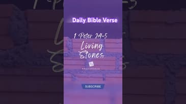 Daily Devotional - 1 Peter 2:4-5 - #inspirational #inspiration #bible