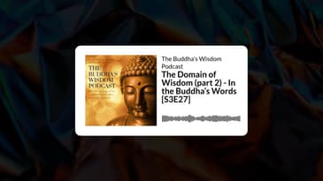 The Domain of Wisdom (part 2) - In the Buddha’s Words [S3E27] | The Buddha’s Wisdom Podcast