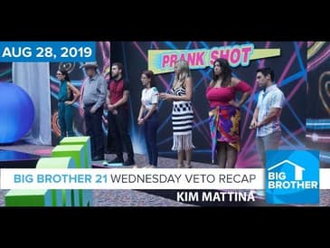 Big Brother 21 Wednesday Night Aug 28 Veto Recap | Kim Mattina #BB21