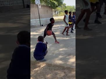 Teaching the Kid Basketball! A Week in Zimbabwe Summer 2023 ( Clip 3)