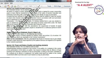 Key Amendments for CA Final Audit for May 2016 by CA Rachana Ranade A 4 Audit