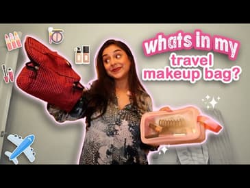 MY TRAVEL BEAUTY ESSENTIALS | whats in my makeup bag + skin care travel edition