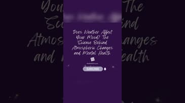 Rain, Tornadoes, and Hail! Oh, My! Why #Weather Affects Mood and Mental Health (See Linked Video!)