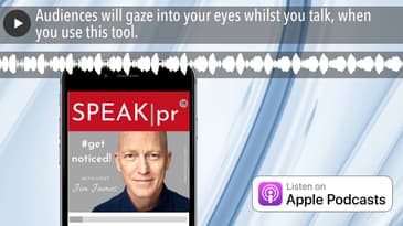 Audiences will gaze into your eyes whilst you talk, when you use this tool.