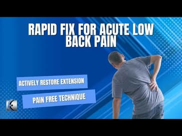 Active Ways to Restore Lumbar Extension