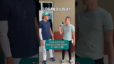 He Believes This ALL-STAR PITCHER Can Really Swing The Bat 👀 #shorts #baseball #seattle #mariners