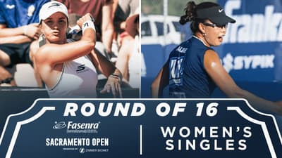 Catherine Parenteau v Albie Huang at the Fasenra Sacramento Open