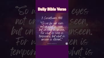 Daily Devotional - 2 Corinthians 4:18 - #motivation #inspiration #bible