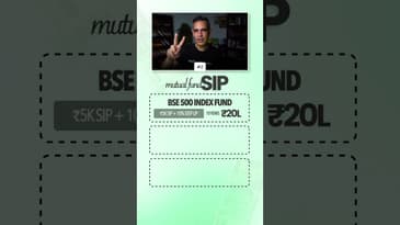 Mutual Fund SIP Start karne ke liye 3 INDEX FUNDS! | Ankur Warikoo #shorts