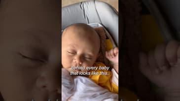The REAL REAL behind the cute baby - mom life 😂 #MomLifeWithAC