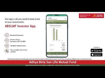 Invest like a PRO with ABSLMF Investor App
