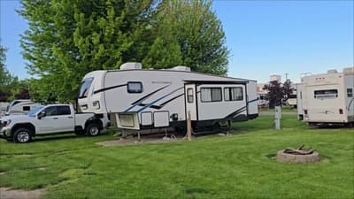 Great Sunset, and checking on next door operations, and walking around the campgrounds. 