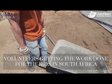 Volunteers Getting The Work Done For The Kids In South Africa!