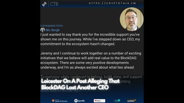 Leicester On A Post Alleging That #BlockDAG Lost Another CEO (OOC)