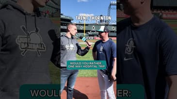 MLB Player Could Sustain A Hit From An NFL Hall of Famer?? 😳 #shorts #baseball #seattle #mariners