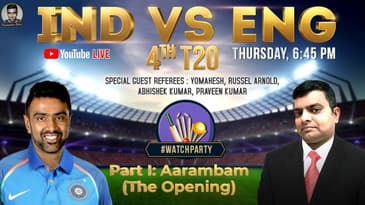 Aarambam| ஆரம்பம் | Watch Party with Ash & Pdogg | Ind vs Eng | 4th T20 | Youtube Live