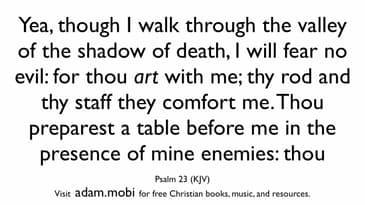 Psalm 23 - Christian Scripture Video - Bible Verse Memorization - KJV - God's Protection