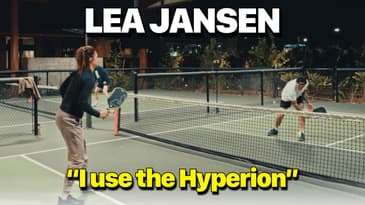 Hitting with #5 Ranked Lea Jansen | Perseus Double Vision Paddle