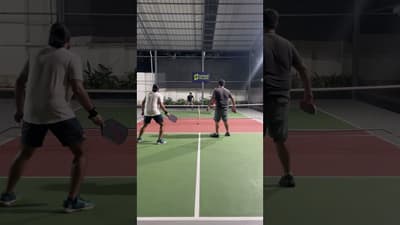 See the ball fly!!! #pickleball #kerala #fun #energy #tennis
