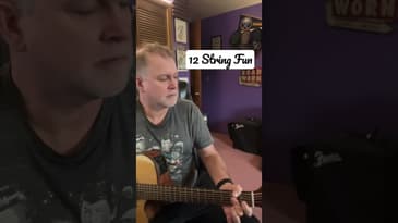 Having some 12 string fun #Shorts #GuitarLessons #EasyGuitar ￼