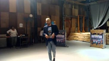 Neil Bhoopalam - Merchant Of Venice Rehearsal
