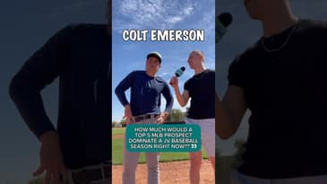 Top 5 MLB Prospect DOMINATING JV Baseball?? 😳 #shorts #baseball #seattle #mariners #seattlemariners