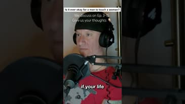 Is there any time it’s okay for a man to hit a woman? 👊🤷‍♀️ Stay in the Gray Podcast #short