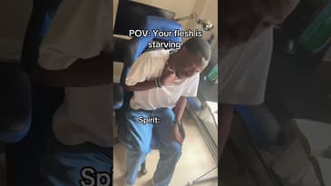 Just the way it should be…starve the flesh every now and then