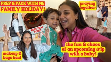 PREP & PACK FOR A FAMILY TRIP + MAKEUP & BAGS SHOPPING HAUL | Aanam C