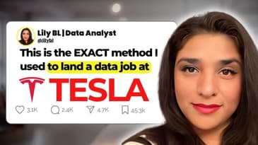 Tesla Data Analyst: This is how to land a data job (Lily BL)