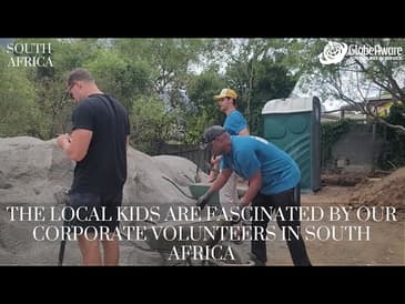The Local Kids Are Fascinated By Our Corporate Volunteers In South Africa!