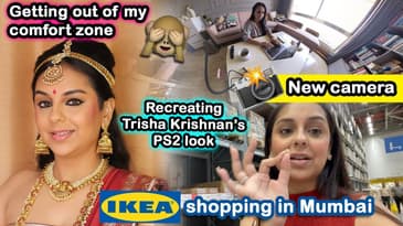 Recreating the Trisha Krishnan PS 2 Look | Shopping in IKEA Mumbai | Aanam C Vlog