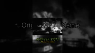 Godzilla Facts Part 1