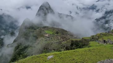 Globe Aware view of Machu Picchu with no tourists