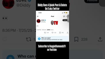 Diddy Does A Quick Post & Delete #diddy #doggiediamondstv